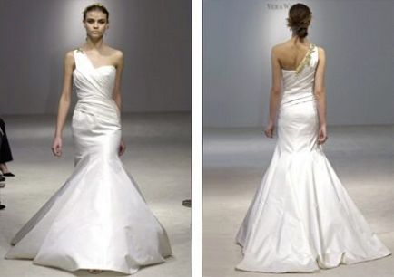 Egyszerű menyasszonyi ruha divat stílus, rövid, hosszú és dús (53 fotó)