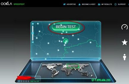 Ellenőrzés sebességű internet-kapcsolat (LAN (Wi-Fi)) Ellenőrzése az internet kapcsolat sebessége