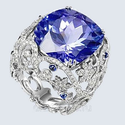 A ritka Tanzanite kő, a történelem és tulajdonságok - 30 fotó (tulajdonságai Tanzanite) A ritka Tanzanite kő, a történelem és tulajdonságok - 30 fotó
