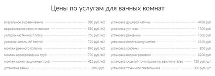 Fürdőszoba felújítás alatt fotó kulcs és árakat a munka (javítás) Fürdőszoba felújítás alatt fotó kulcs és a munka ára