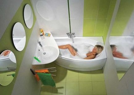 Fürdőszoba felújítás érdekében Hruscsov működik, design (működik) Fürdőszoba felújítás érdekében Hruscsov működik, design