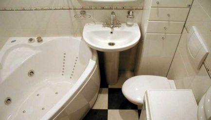 Fürdőszoba felújítás érdekében Hruscsov működik, design (működik) Fürdőszoba felújítás érdekében Hruscsov működik, design