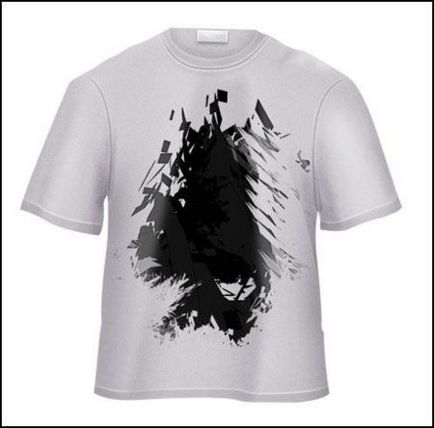 Döntetlen póló Photoshop (megnyit egy új réteg) Rajzolj egy T-shirt a Photoshop