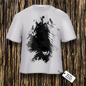 Draw T-shirt a Photoshop (Select & gt; Módosítás & gt; Feather elosztása módosítás -rastushevka) Rajzolj egy T-shirt a Photoshop