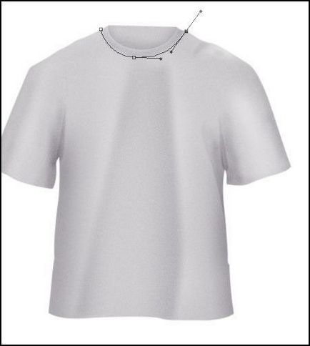 Döntetlen póló Photoshop (válasszon StrokePath kör) Rajzolj egy T-shirt a Photoshop