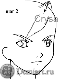 Döntetlen haj anime stílus (style) Döntetlen haj a stílus anime