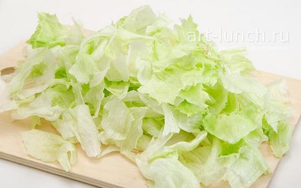Cézár saláta csirkével - lépésről lépésre recept fotók