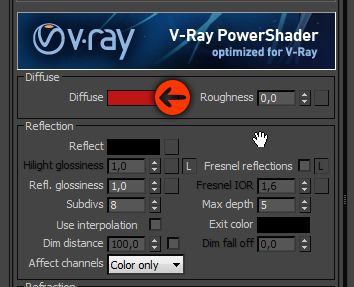 Létrehozása alapanyagok vray (vray) Létrehozása alapanyagokból vray