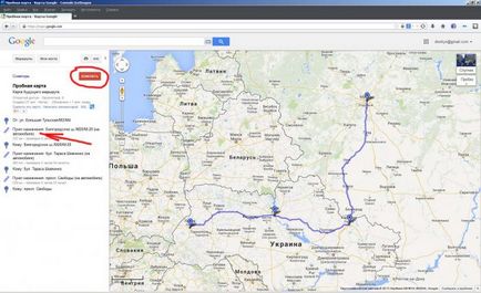 Hozzon létre egy útitervet a példa GoogleMaps (út) Hozzon létre egy útitervet a példa GoogleMaps