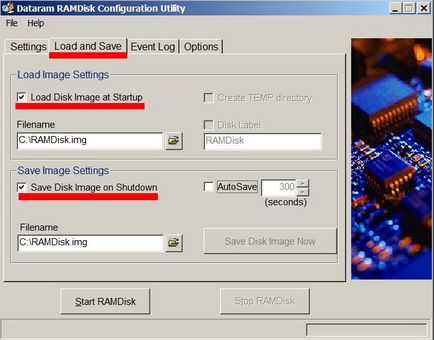 Létrehozva egy virtuális lemezt RAM (létrehozása) Létrehozva egy virtuális lemez RAM