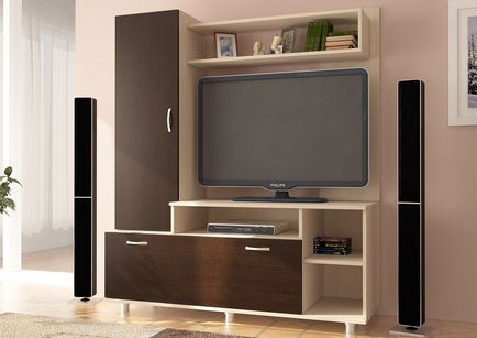 Fal a TV a nappaliban TV és fényképek nélkül helyet mini-hall, a fülke sarkában, Milánó és olcsó (fotó) Fal a TV a nappaliban TV és fényképek nélkül helyet mini-hall, a fülke sarkában, Milánó olcsó és