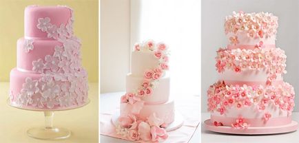Esküvő fehér és rózsaszín dekoráció, kiegészítők és fiatal képek