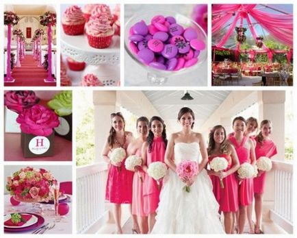 Esküvő rózsaszín