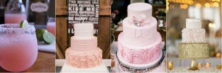 Esküvői rózsaszín design, fotó, jelmezek