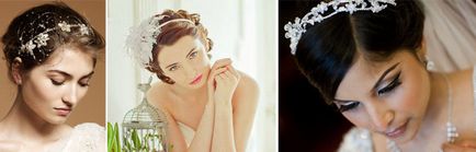 Esküvői frizura a felni gumiszalaggal virággal vagy egy fátyol, fotó és videó