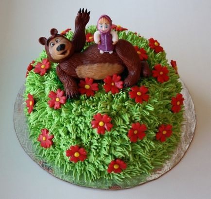 Cake „Mása és Medve” a masztix vagy krém fotók és receptek (Medve) Cake „Mása és Medve” a masztix vagy krém fotók és receptek