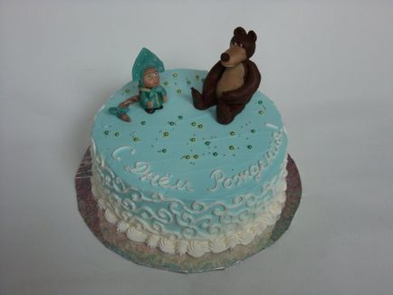 Cake „Mása és Medve” a masztix vagy krém fotók és receptek (Medve) Cake „Mása és Medve” a masztix vagy krém fotók és receptek