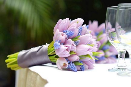 Tulipánok egy csokor a menyasszony (tulipán) Tulipánok egy csokor a menyasszony