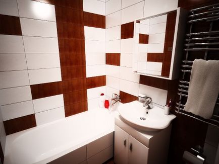 Fürdőszoba egy panel épület tervezési funkciók, az unió fürdőszoba