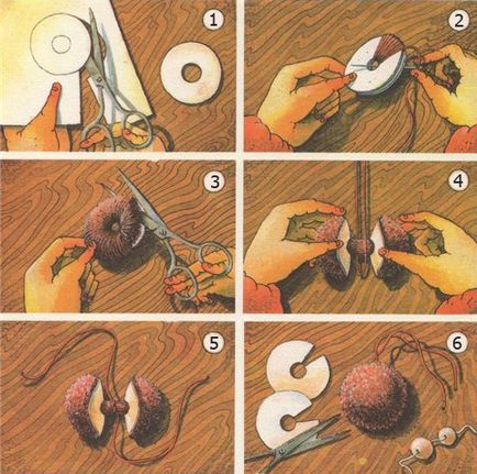 Hogyan lehet pom-poms fonalból Hogyan lehet pom-poms fonalból