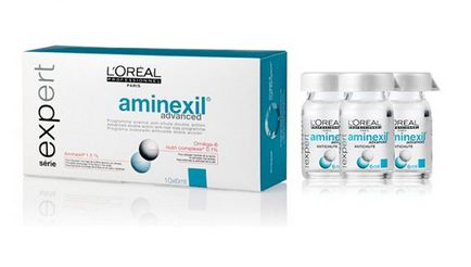 Aminexil haj - L'Oreal és más ampulla