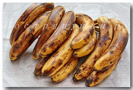 Fagyasztott banánt - a recept egy fotó