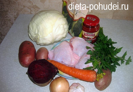 Leves csirkével - recept fotókkal és kalóriatartalmú étrend - lefogy