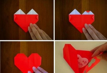 Papír kézműves szívek
