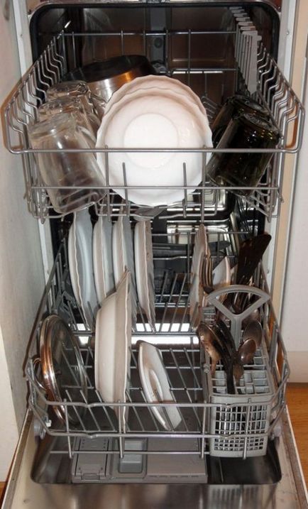 Hogyan mossa az edényeket a mosogatógépbe népi jogorvoslati