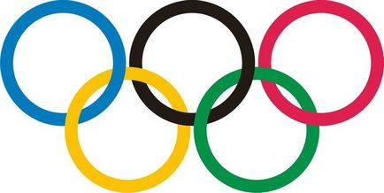 Mit az öt karika az olimpiai zászló