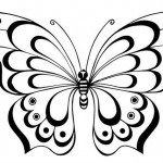 Fali dísz pillangók kezüket stencil, sablonok vágásához papír, fotók