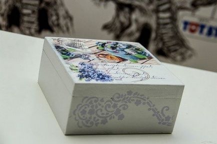 Decoupage box mester osztály saját kezűleg fotókkal és videó