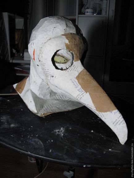 Készíts egy maszkot „pestis orvos” - tisztességes iparos - kézzel készített, kézzel készített