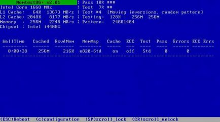 Diagnózis RAM RAM teszt Windows 7 64-bit