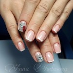 Nail design Valentin nap