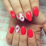 Nail design Valentin nap