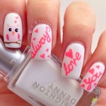 Nail design Valentin nap (Szent) Nail design Valentin nap
