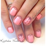 Nail design Valentin nap