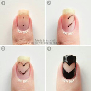 Nail design Valentin nap