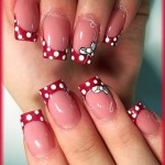 Nail design Valentin nap