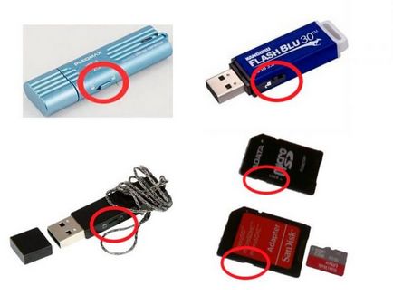 USB flash meghajtó írásvédett, hogyan kell eltávolítani védelmet a lemezről