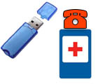 USB flash meghajtó (HDD) kért formában, és rajta volt a fájlokat (adatok)