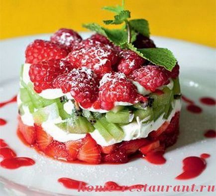 Gyümölcs saláta receptek arany - fotókkal - hazai étteremben