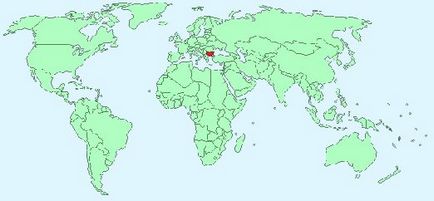 Hol van Bulgária a világ térképén, és egy térképet Bulgária orosz