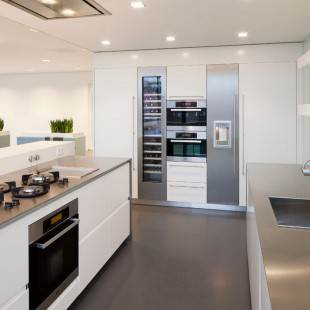 Ötletek modern konyha tervezés (56 fotó)