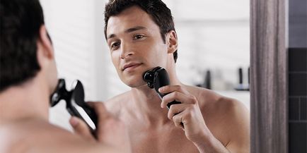 Hogyan borotválkozás elektromos borotva megfelelően és irritáció nélkül