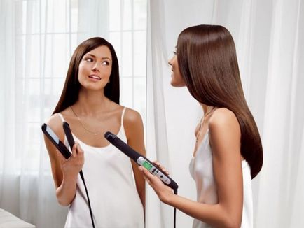 Hogyan szél a haj a haj vas fotó, videó lépésről lépésre