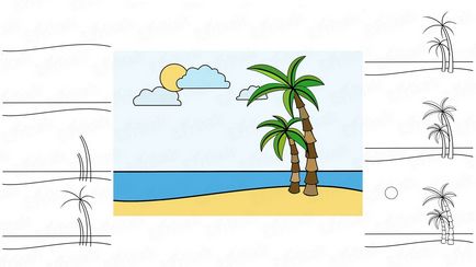 Hogyan fokozatosan felhívni a strand pálmafákkal