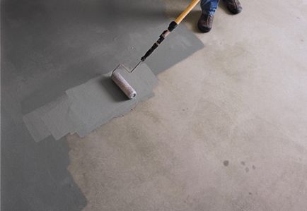 Hogyan kell festeni a beton, mint festeni egy betonfödém, alapítvány, lépcsők