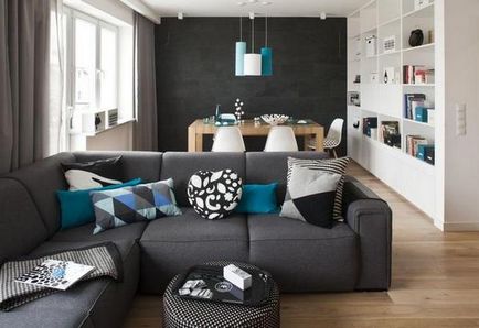 Hogyan kell elhelyezni a kanapé a szobában, luxus és kényelem